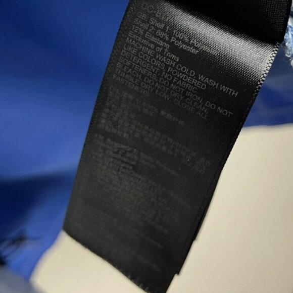 Marmot Muse Jacket Women's‎ M Hooded Full Zip Striped Blue Lavender Wind Breaker - Picture 13 of 14